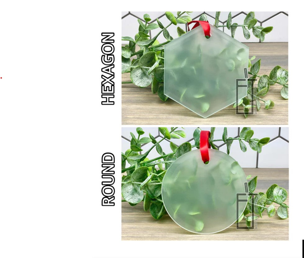 Glass personalizable ornament
