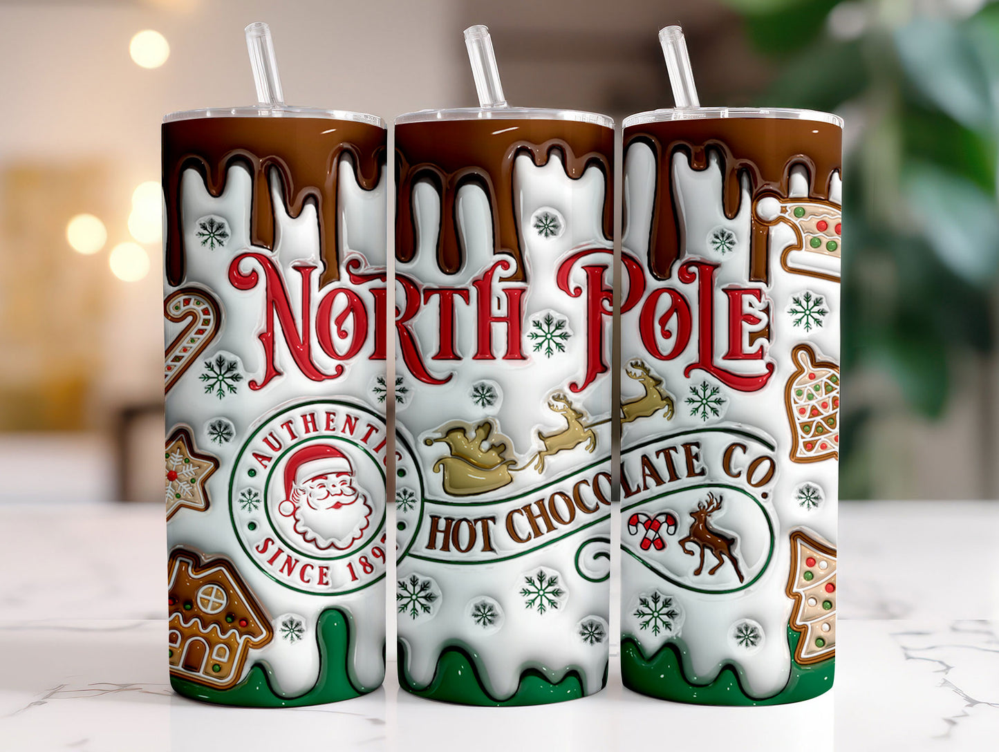 North Pole Hot Chocolate Co 20 oz tumbler