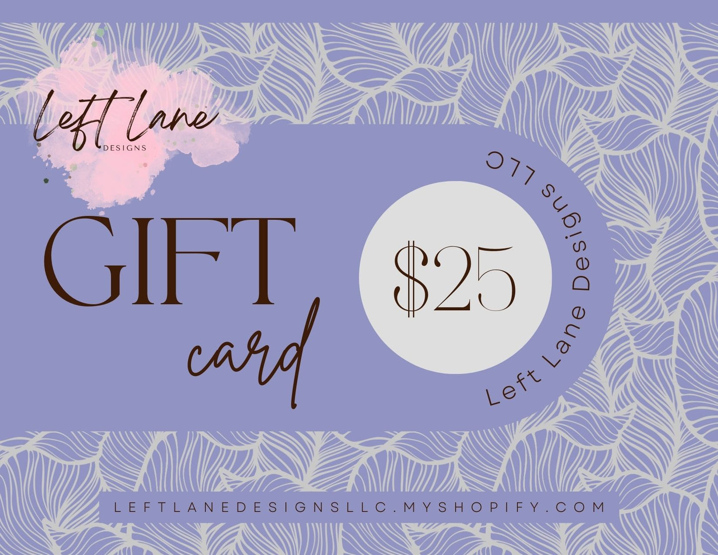 Left Lane Designs Gift Card