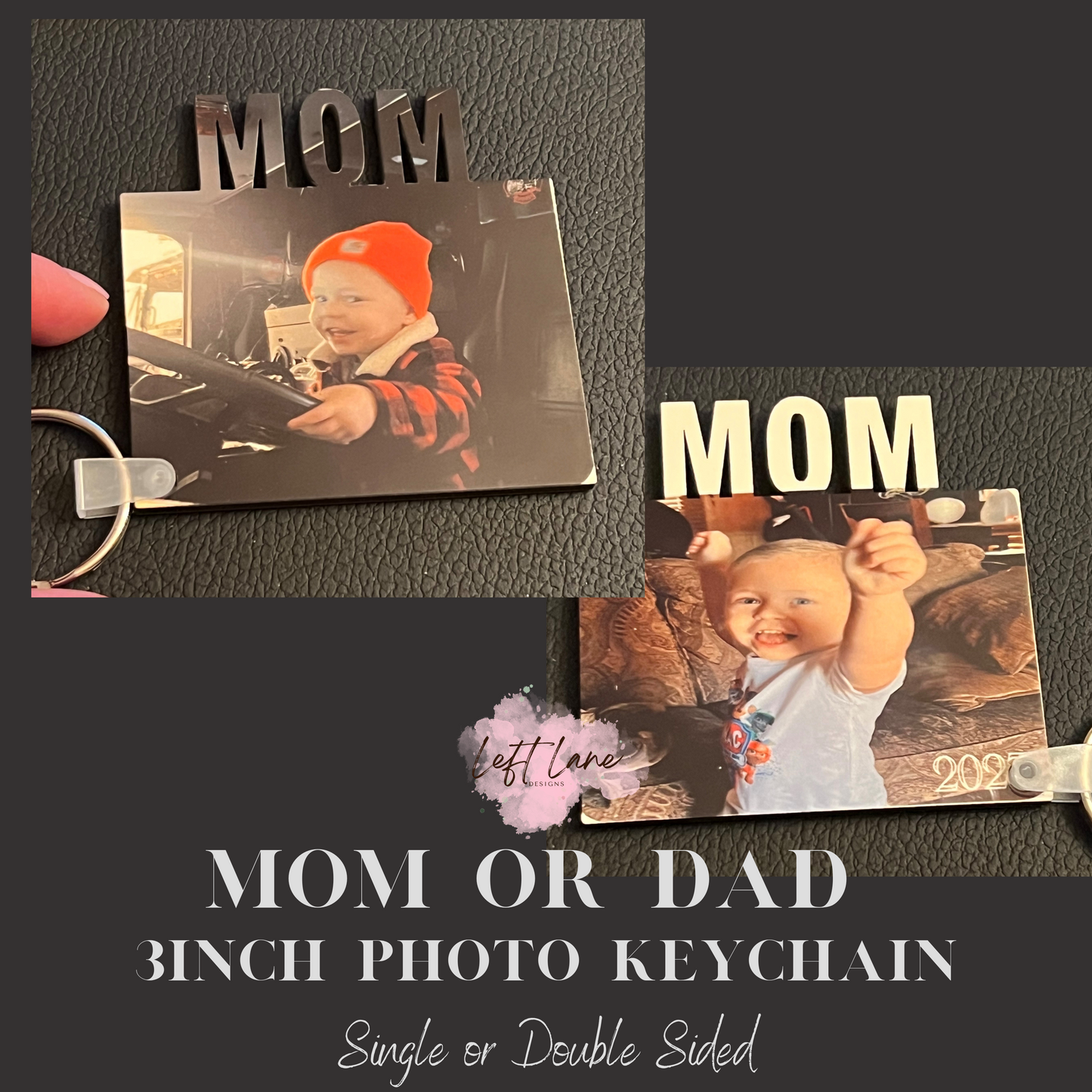 MOM/DAD 3in Keychain