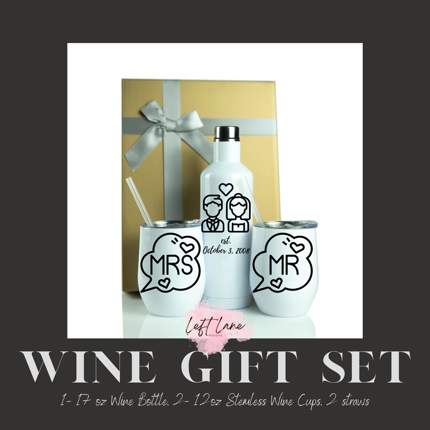Mr. and Mrs. Wine Gift Set
