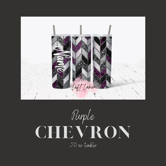 Chevron 20oz Straw Tumbler
