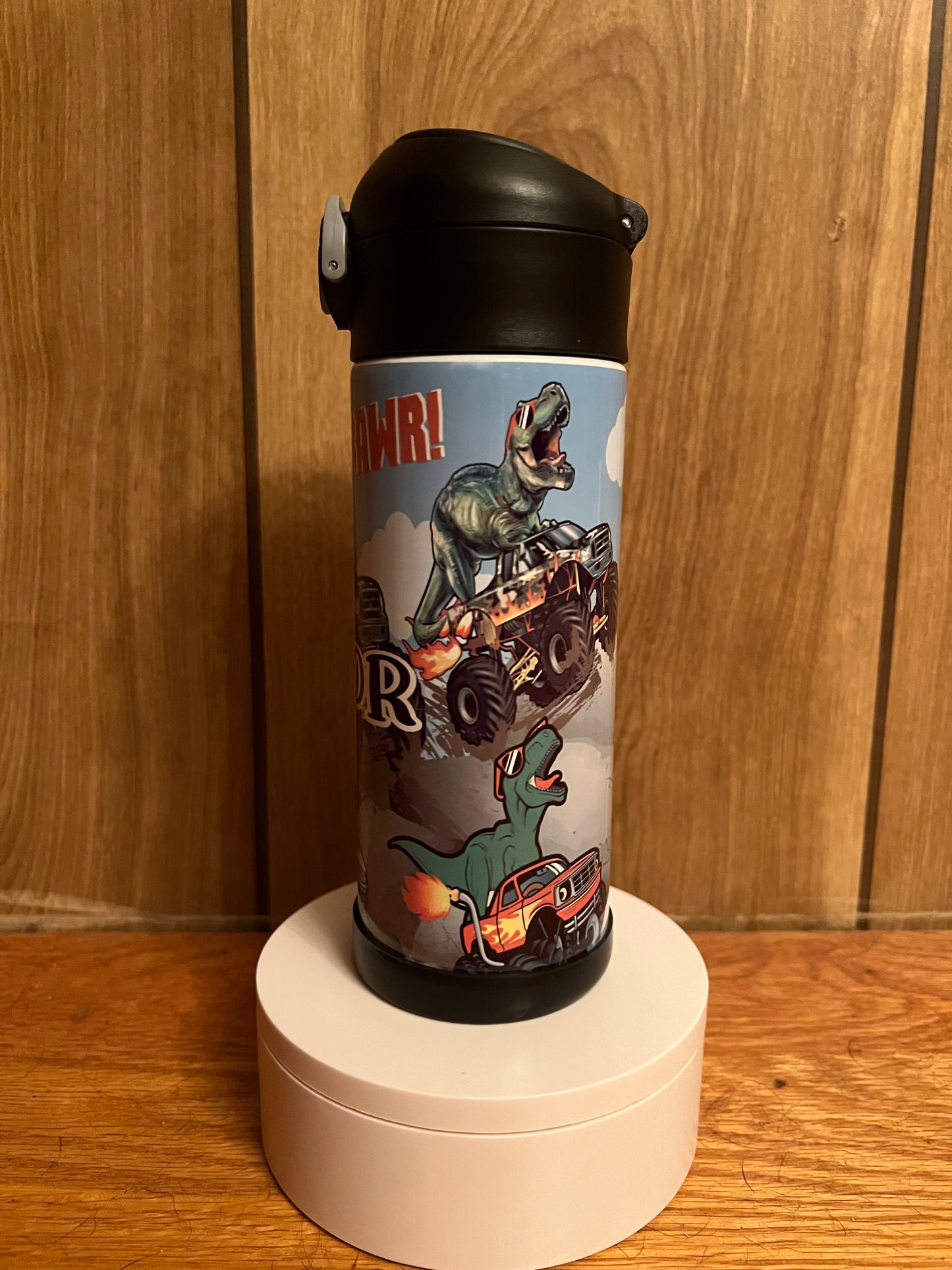 Kids 12oz dinosaur roar tumbler